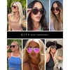image:imageDIFF Tosca II Oversized Aviator Sunglasses for Women  Black  Brown Gradient  100 UV Protection