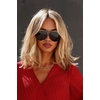 image:imageDIFF Tosca III Designer Aviator Sunglasses for Women  Fashionable amp Trendy Style  UV400 ProtectionBlack