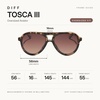 image:imageDIFF Tosca III Designer Aviator Sunglasses for Women  Fashionable amp Trendy Style  UV400 ProtectionEspresso Tortoise