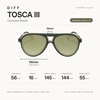 image:imageDIFF Tosca III Designer Aviator Sunglasses for Women  Fashionable amp Trendy Style  UV400 ProtectionFairway Green  Aloe Green Gradient