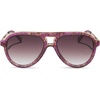 image:imageDIFF Tosca III Designer Aviator Sunglasses for Women  Fashionable amp Trendy Style  UV400 ProtectionLavender Haze Tortoise  Brown Gradient