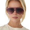image:imageDIFF Tosca III Designer Aviator Sunglasses for Women  Fashionable amp Trendy Style  UV400 ProtectionLavender Haze Tortoise  Brown Gradient