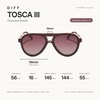 image:imageDIFF Tosca III Designer Aviator Sunglasses for Women  Fashionable amp Trendy Style  UV400 ProtectionRugby Red