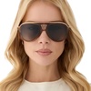 image:imageDIFF Tosca III Designer Aviator Sunglasses for Women  Fashionable amp Trendy Style  UV400 ProtectionTawny Tortoise