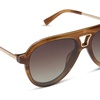 image:imageDIFF Tosca III Designer Aviator Sunglasses for Women  Fashionable amp Trendy Style  UV400 ProtectionTawny Tortoise