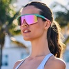 image:imageDIFF Turquoise amp Pink Rush Mirror Sunglasses  Spike Shield Eyewear