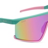 image:imageDIFF Turquoise amp Pink Rush Mirror Sunglasses  Spike Shield Eyewear