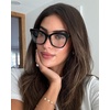 image:imageDIFF Winston Designer Oversized Square Computer Blue Light Blocking Glasses for Men and WomenCream Tortoise