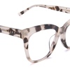 image:imageDIFF Winston Designer Oversized Square Computer Blue Light Blocking Glasses for Men and WomenCream Tortoise