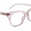 image:imageDIFF Winston Designer Oversized Square Computer Blue Light Blocking Glasses for Men and WomenLight Pink