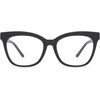 image:imageDIFF Winston Designer Oversized Square Computer Blue Light Blocking Glasses for Men and WomenMatte Black