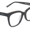 image:imageDIFF Winston Designer Oversized Square Computer Blue Light Blocking Glasses for Men and WomenMatte Black