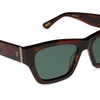 image:imageDIFF Yellowstone Sunglasses  Beth II Chunky Rectangular Sunglasses for Women  UV400 Polarized ProtectionWarm Sequoia Tortoise