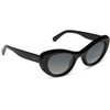 image:imageDIFF Zaria Designer Cat Eye Sunglasses for Women  UV400 ProtectionBlack  Grey Gradient
