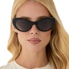 image:imageDIFF Zaria Designer Cat Eye Sunglasses for Women  UV400 ProtectionBlack  Grey Gradient