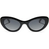 image:imageDIFF Zaria Designer Cat Eye Sunglasses for Women  UV400 ProtectionBlack  Grey Gradient