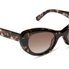 image:imageDIFF Zaria Designer Cat Eye Sunglasses for Women  UV400 ProtectionEspresso Tortoise  Brown Gradient