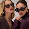 image:imageDIFF Zaria Designer Cat Eye Sunglasses for Women  UV400 ProtectionEspresso Tortoise  Brown Gradient