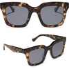 image:imageDIFF  TravisMathew  Valencia Oversized Square Sunglasses for Women  UV400 Polarized ProtectionTortoise  Grey
