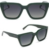 image:imageDIFF Amara Square Oversized Sunglasses for Women  100 UVAUVB ProtectionFairway Green  Grey Gradient
