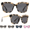 image:imageDIFF Bella Square Sunglasses for Women  Designer Frames  100 UV ProtectionCream Tortoise  Grey