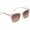 image:imageDIFF Bella Square Sunglasses for Women UV400 Protection Designer Fashion Trendy glasses includes travel caseSnowbound  Brown Gradient