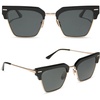 image:imageDIFF Capri  Retro Classic Style Sunglasses for Men and Women  100 UVAUVB ProtectionBlack  Grey