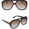 image:imageDIFF For Love amp Lemons  Pauline Oversized Navigator Sunglasses for Women  UV400 ProtectionBlack  Brown Gradient