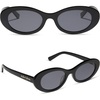 image:imageDIFF For Love amp Lemons  Sabrina Oval 90s Sunglasses for Women  UV400 ProtectionBlack  Grey