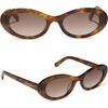 image:imageDIFF For Love amp Lemons  Sabrina Oval 90s Sunglasses for Women  UV400 ProtectionHoney Tortoise  Brown Gradient