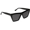 image:imageDIFF Jessie James Decker Vivi JJD Angular Designer Sunglasses for Women UV400 ProtectionBlack  Grey