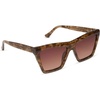 image:imageDIFF Jessie James Decker Vivi JJD Angular Designer Sunglasses for Women UV400 ProtectionBlack Walnut Tortoise  Brown Gradient