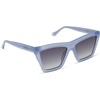 image:imageDIFF Jessie James Decker Vivi JJD Angular Designer Sunglasses for Women UV400 ProtectionMilky Blue Pearl  Grey Gradient