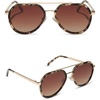 image:imageDIFF Joey Oversized Aviator Sunglasses for Women and Men  UV400 Protection  Modern Geometric ShadesEspresso Tortoise  Brown Gradient