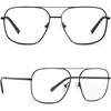 image:imageDIFF Jonas Designer Blue Light Blocking Glasses  Lightweight Naviator  HEV Blue Filtering LensBlack