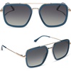 image:imageDIFF Jordan Designer Navigator Sunglasses for Women  100 UVAUVB Protection  Solid FramesClubhouse Blue  Grey Gradient