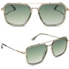 image:imageDIFF Jordan Designer Navigator Sunglasses for Women  100 UVAUVB Protection  Solid FramesCool Matcha