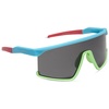 image:imageDIFF Sport Spike Designer Shield Sunglasses for women polarized protection Aqua Blue Green Coral  Grey