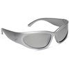 image:imageDIFF Sport Sunglasses Side Out Lightweight Wraparound Polarized Sunglasses UV400 ProtectionSilver  Silver Mirror