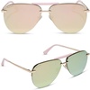 image:imageDIFF Tahoe  Designer Aviator Sunglasses for Women  UV400 ProtectionGold Powder Pink  Taupe Mirror