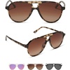 image:imageDIFF Tosca II Aviator Sunglasses for Women  Fashionable amp Trendy  UV400 ProtectionEspresso Tortoise  Brown Gradient
