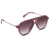 image:imageDIFF Tosca III Designer Aviator Sunglasses for Women  Fashionable amp Trendy Style  UV400 ProtectionLavender Haze Tortoise  Brown Gradient