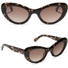 image:imageDIFF Zaria Designer Cat Eye Sunglasses for Women  UV400 ProtectionEspresso Tortoise  Brown Gradient