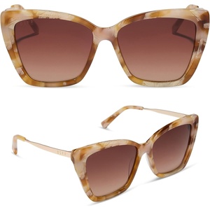 image:imageDIFF Becky II Designer Cat Eye Sunglasses for Women  Tortoise Frames  100 UV ProtectionGilded Tortoise  Brown Gradient