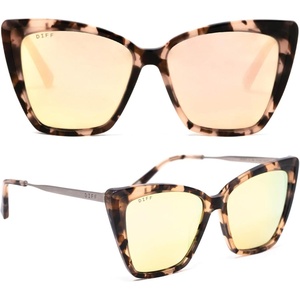 image:imageDIFF Becky II Designer Cat Eye Sunglasses for Women  Tortoise Frames  100 UV ProtectionHimalayan Tortoise