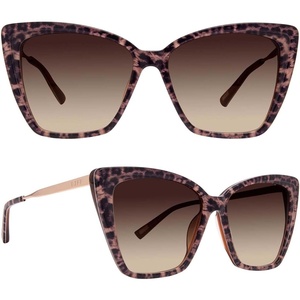 image:imageDIFF Becky II Designer Cat Eye Sunglasses for Women  Tortoise Frames  100 UV ProtectionLeopard Tortoise