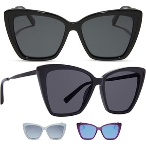 image:imageDIFF Becky II Designer Cat Eye Sunglasses for Women UV400 Protection Fashion FramesDark Smoke