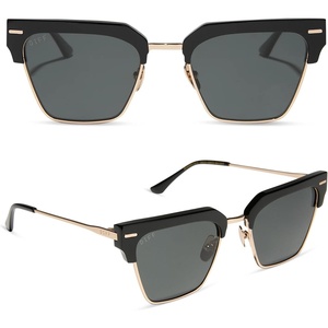 image:imageDIFF Capri  Retro Classic Style Sunglasses for Men and Women  100 UVAUVB ProtectionBlack  Grey