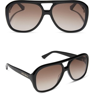 image:imageDIFF For Love amp Lemons  Pauline Oversized Navigator Sunglasses for Women  UV400 ProtectionBlack  Brown Gradient
