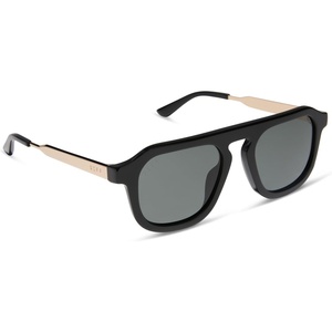 image:imageDIFF Jena Sims Designer Oversized Sunglasses for Women  100 UVAUVB Polarized ProtectionBlack  Grey